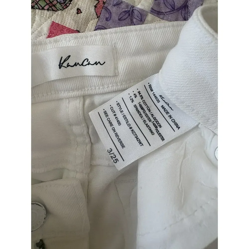 KanCan Women’s Skinny Jeans Size 3/25 KC7342 White